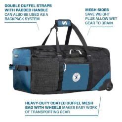 Scubapro Sport Mesh 'N Roll 100 Duffle Roller Bag -Diving Equipment Shop 53.123.250 4