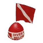 Trident Inflatable Surface Float W/ Flag