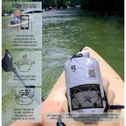 Geckobrands Hydroner 20L Waterproof Backpack -Diving Equipment Shop gwp 25538gy 2 3