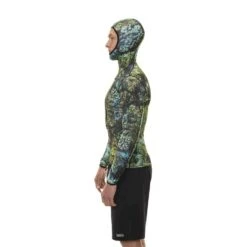 Riffe Eco Hooded Long Sleeve Rash Guard W/ Loading Pad -Diving Equipment Shop hrg dt01l 3 6