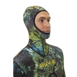 Riffe Eco Hooded Long Sleeve Rash Guard W/ Loading Pad -Diving Equipment Shop hrg dt01l 4 6