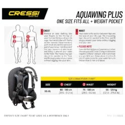 Cressi Aquawing Plus BCD -Diving Equipment Shop ic79010 7