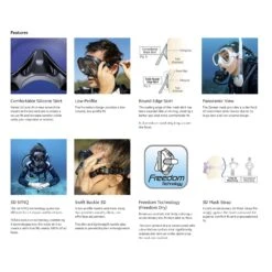 Tusa Zensee Frameless Mask -Diving Equipment Shop m 1010 qb 6 5