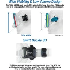 Tusa Intega Mask -Diving Equipment Shop m 2004 cbl 3 5