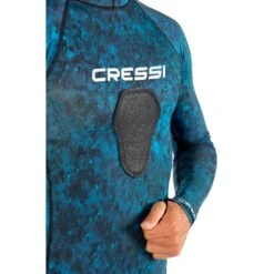 Cressi Blue Hunter Hooded Rashguard - EXCLUSIVE -Diving Equipment Shop usw100003 2 1