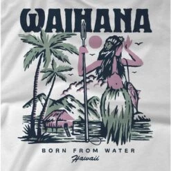 Waihana Mens Hula Diver T-Shirt -Diving Equipment Shop wai stmw 01 l 2 5
